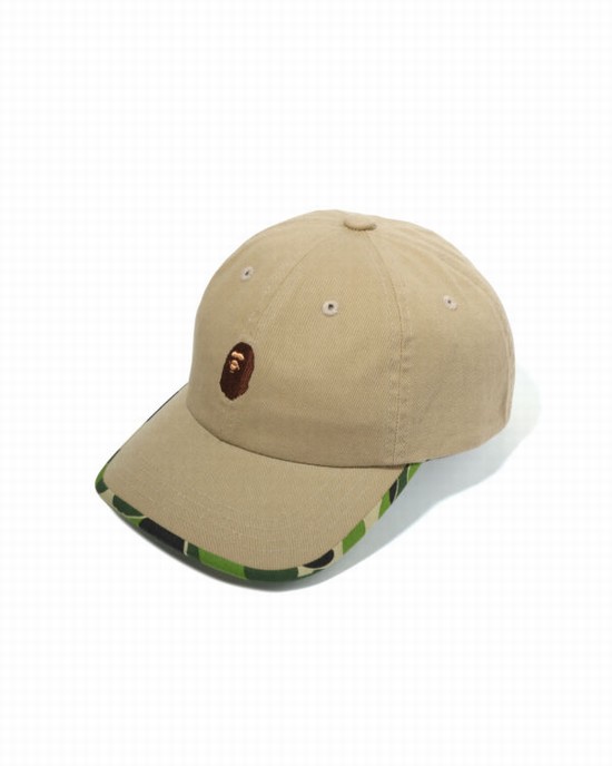 Beige Bape ABC Camo Ape Head Kids' Caps | ZA-76428