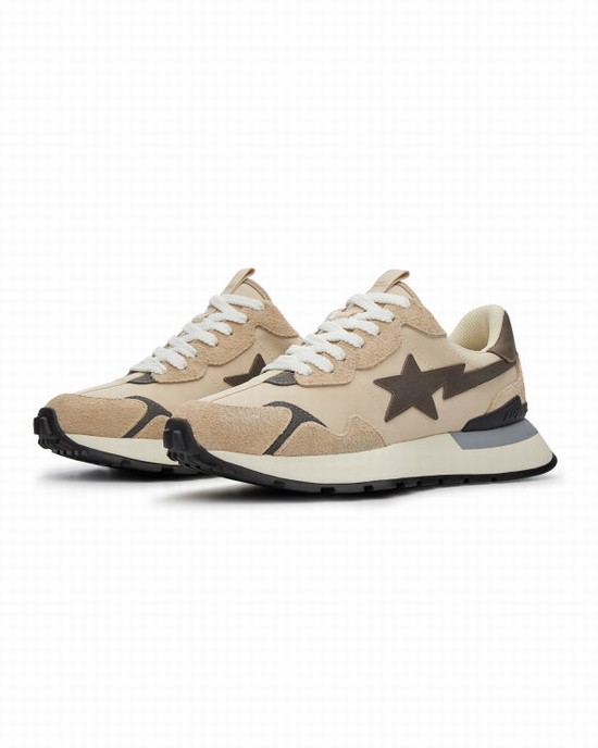 Beige Bape Road STA Express #1 M2 Men's Sneakers | ZA-28406