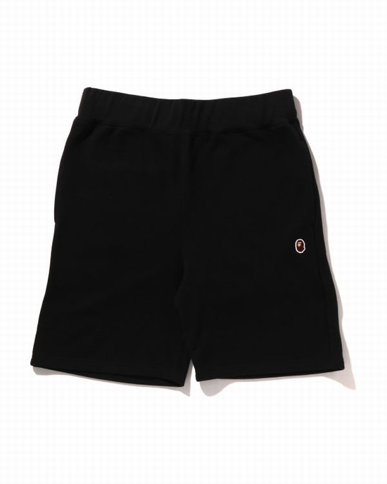 Black Bape Ape Head One Point Men's Shorts | ZA-17549