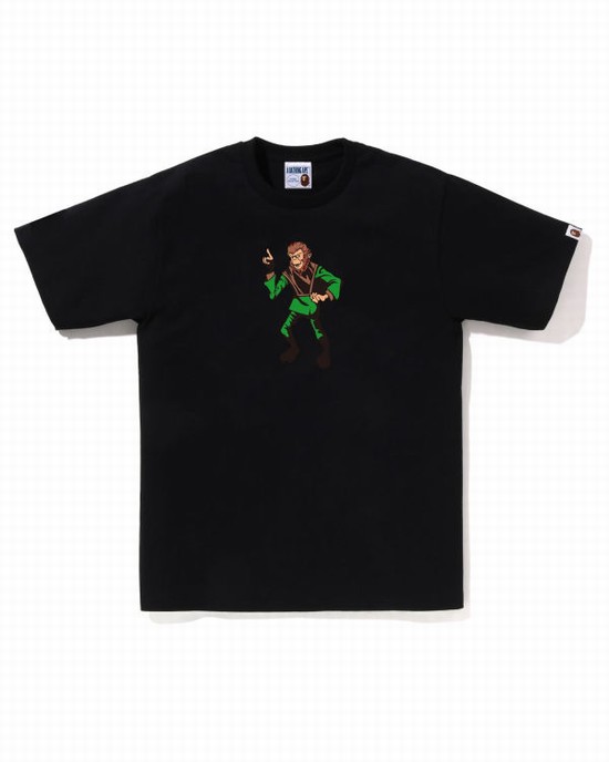 Black Bape Ape Men's T Shirts | ZA-54986