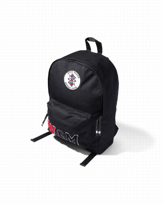 Black Bape Busy Shark Men's Backpacks | ZA-20345