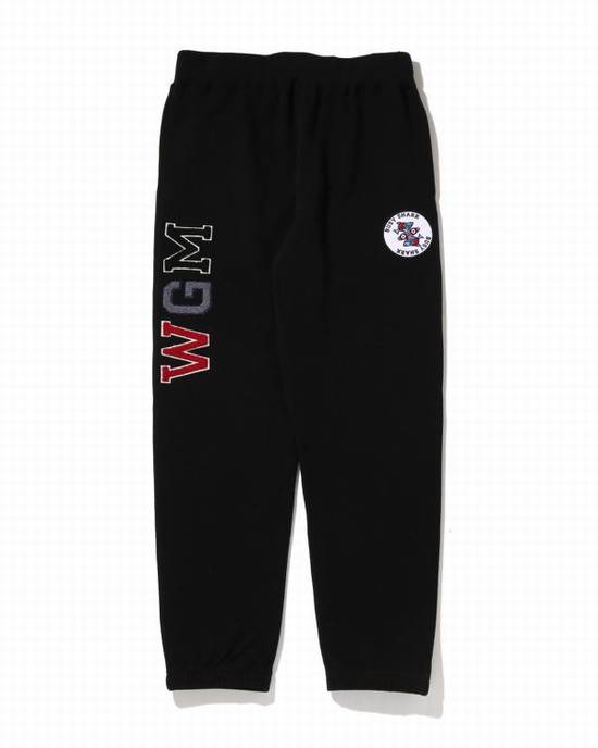 Black Bape Busy Shark Men's Sweatpants | ZA-53247