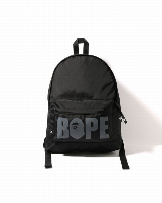 Black Bape Happy New Year Kids' Backpacks | ZA-82957