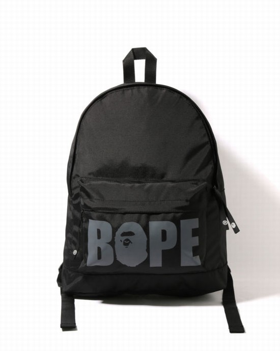 Black Bape Happy New Year Men's Backpacks | ZA-43879