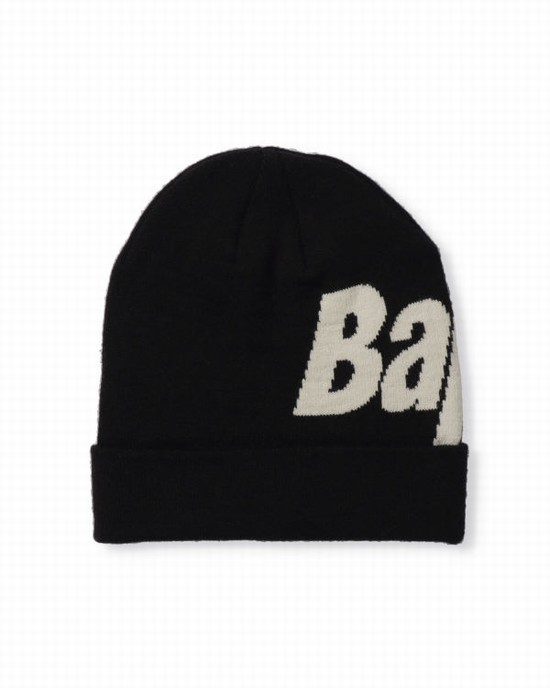 Black Bape Knit Men's Caps | ZA-69548