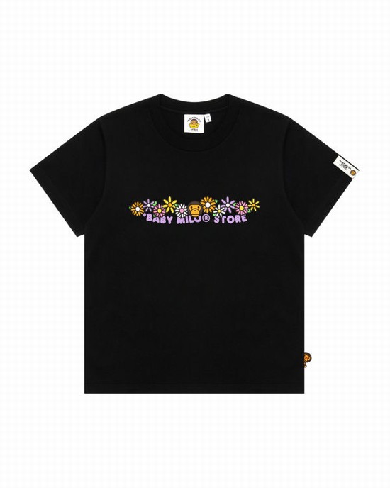 Black Bape Milo slim fit Women's T Shirts | ZA-71364