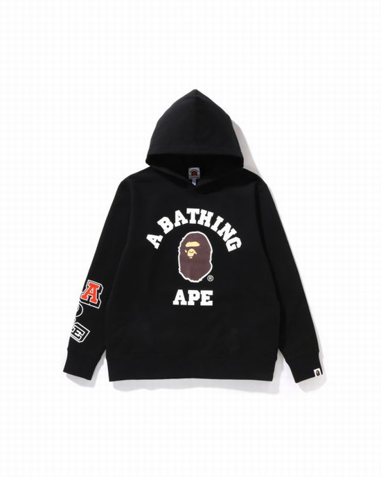 Black Bape Multi Fonts Pullover JR Kids' Hoodie | ZA-73904