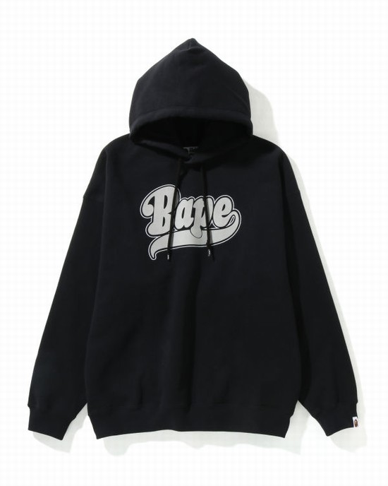 Black Bape Oversized Pullover Women's Hoodie | ZA-83520