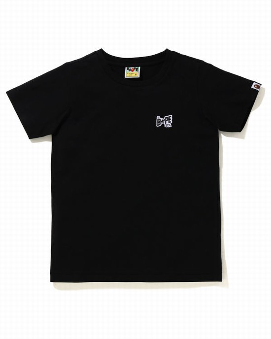 Black Bape STA Logo One Point Women's T Shirts | ZA-64835