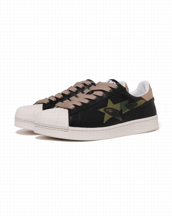 Black Bape Skull STA #1 Women's Sneakers | ZA-03451