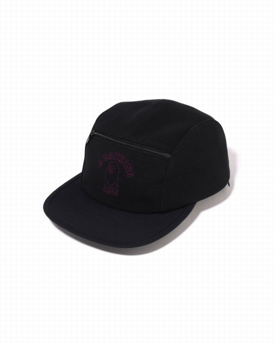 Black Bape Sweat Jet Men's Caps | ZA-28940