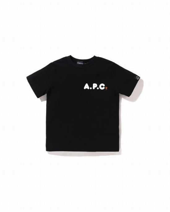 Black Bape X A.P.C. Milo On APC Kids' T Shirts | ZA-83745