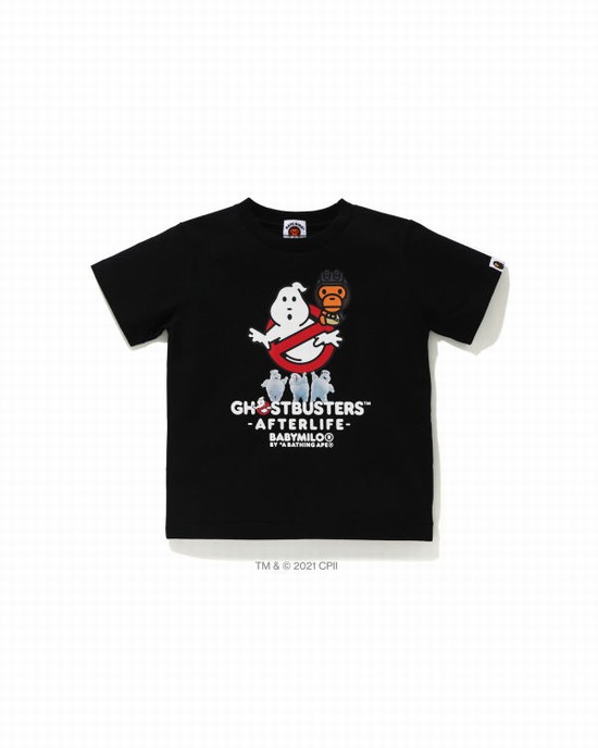 Black Bape X Ghostbusters Milo Kids' T Shirts | ZA-98067