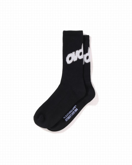 Black Bape X OVO Men's Socks | ZA-34126