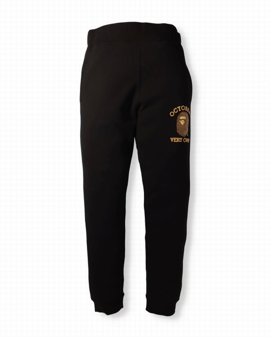 Black Bape X OVO Slim Fit Men's Sweatpants | ZA-94602