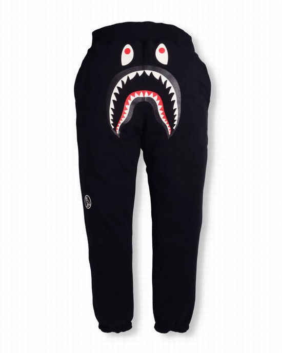 Black Bape X OVO Woodland Camo Shark Reversible Men's Sweatpants | ZA-26317