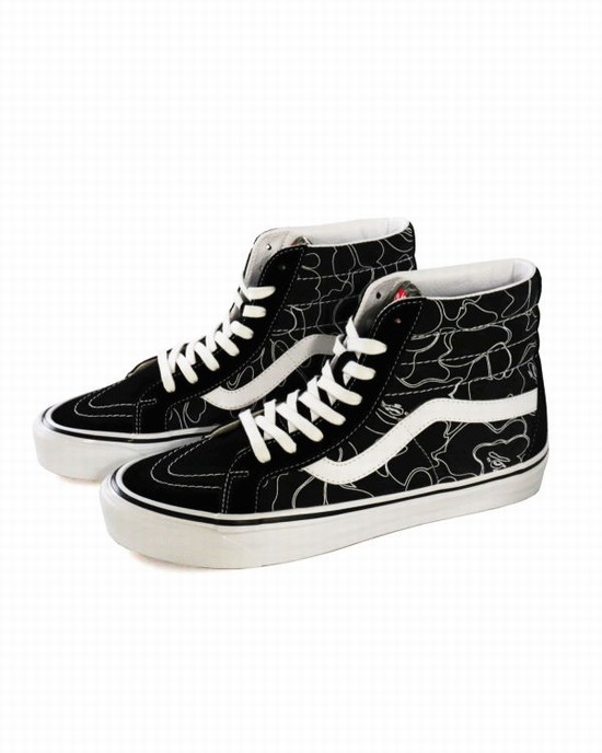 Black Bape X Vans Line ABC Camo Sk8-Hi Men's Sneakers | ZA-61790