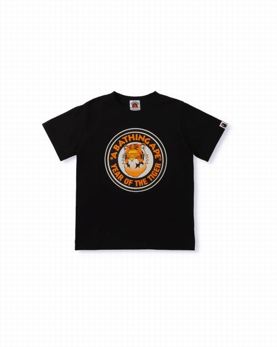 Black Bape Year Of The Tiger Kids' T Shirts | ZA-16749