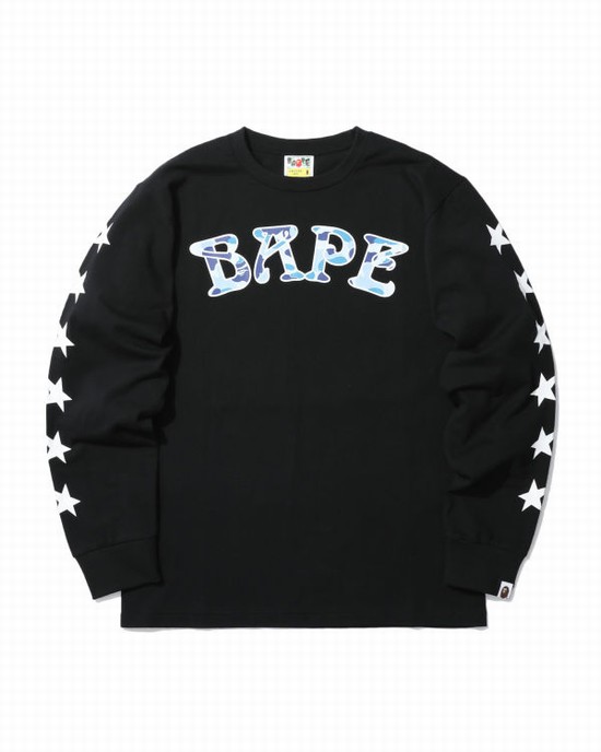 Blue Bape ABC 88 Men's T Shirts | ZA-51794