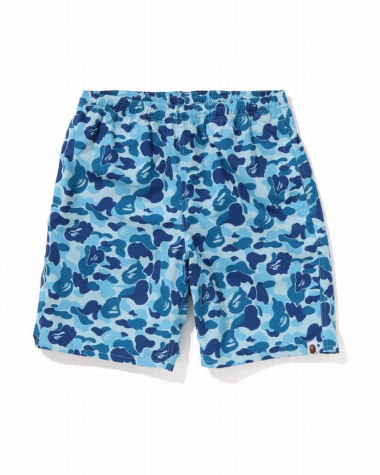 Blue Bape ABC Camo Beach Men's Shorts | ZA-45632