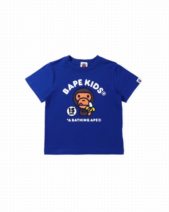 Blue Bape BK15TH Anniversay Milo Kids' T Shirts | ZA-85124