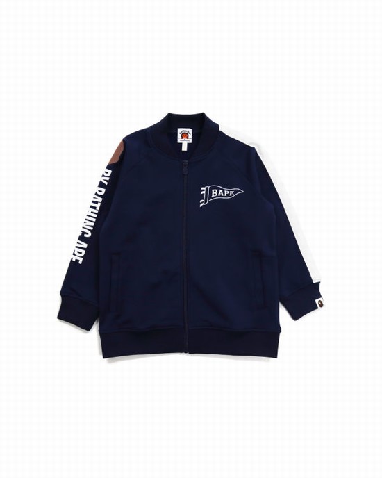 Blue Bape Jersey Kids' Jackets | ZA-27386