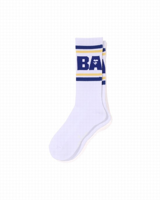 Blue Bape Line Men's Socks | ZA-29836