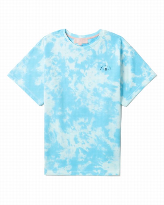 Blue Bape Logo-dye Women's T Shirts | ZA-26439