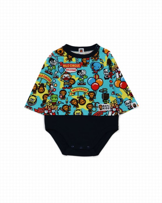 Blue Bape Milo Circus Kids' Bodysuit | ZA-23861