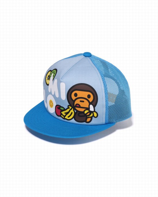 Blue Bape Milo Fruits Mesh Kids' Caps | ZA-48710