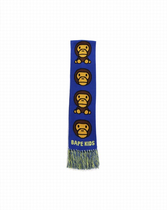 Blue Bape Milo Kids' Scarves | ZA-29063