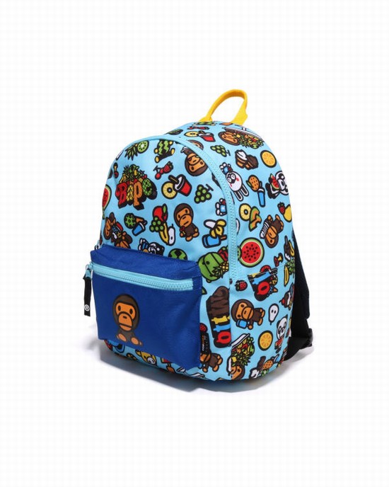 Blue Bape Milo Mixed Fruit Kids' Backpacks | ZA-87342