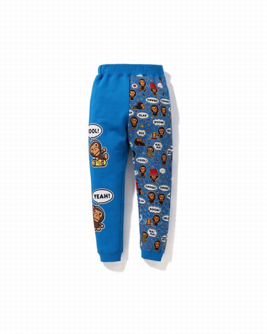 Blue Bape Milo Speech Balloon Slim Kids' Pants | ZA-86412