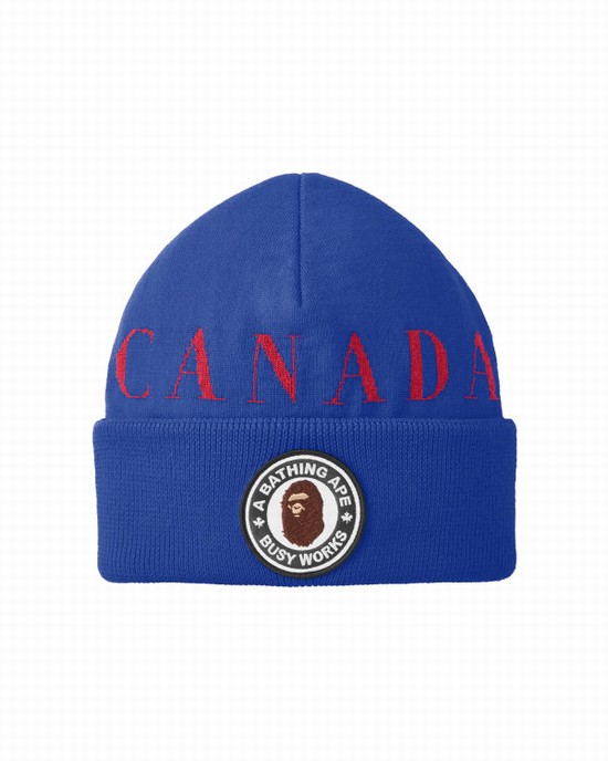 Blue Bape X Canada Goose X Concepts Men's Caps | ZA-59216