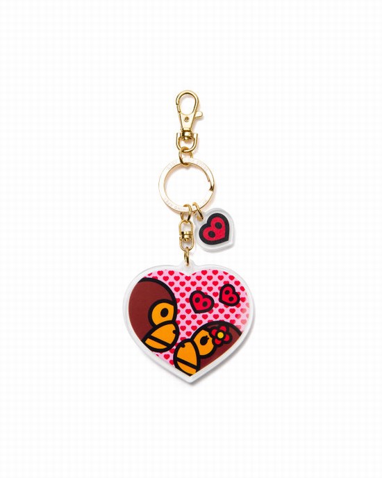 Brown Bape Acrylic Kids' Key Rings | ZA-40687