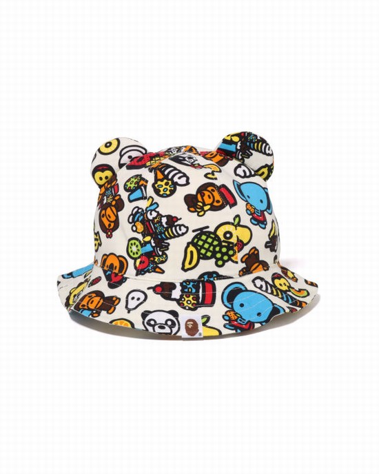 Cream Bape Milo Mixed Fruit Kids' Hats | ZA-01793