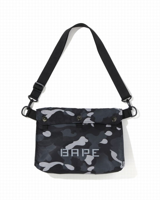 Dark Grey Bape Gradation Camo Men's Shoulder Bags | ZA-10685