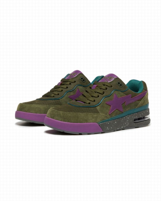 Deep Green Bape Road STA #2 Women's Sneakers | ZA-48136