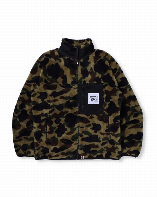 Green Bape 1st Camo BOA Men's Jackets | ZA-20974