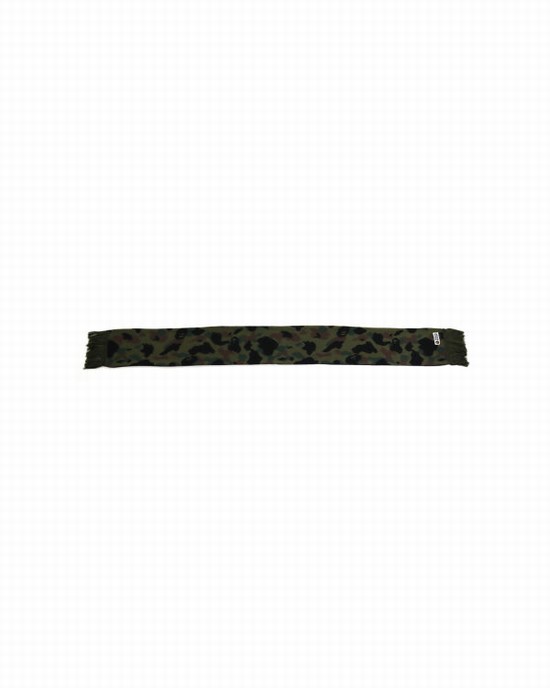 Green Bape 1st Camo Men's Scarves | ZA-79103