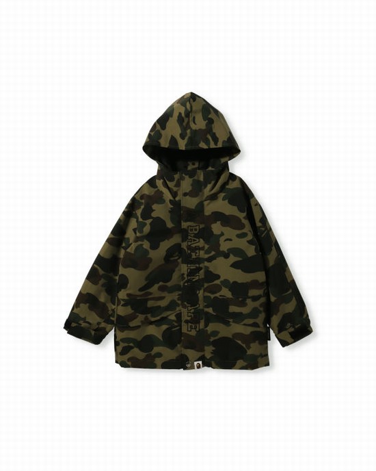 Green Bape 1st camo 4Way Kids' Jackets | ZA-78609