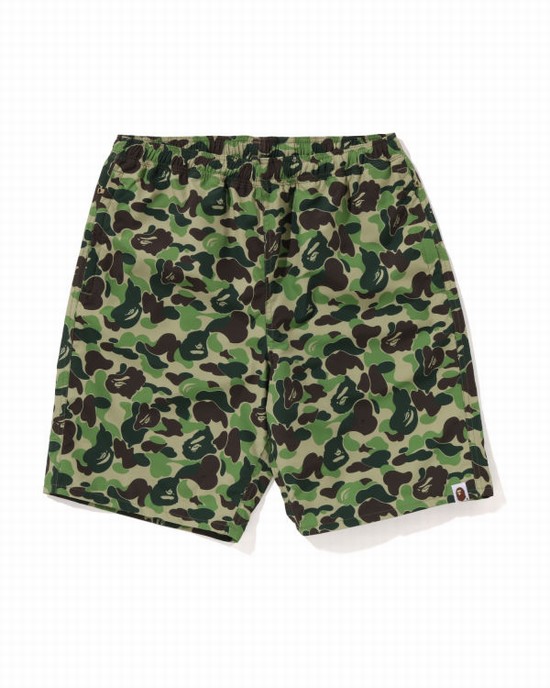 Green Bape ABC Camo Beach Men's Shorts | ZA-93801