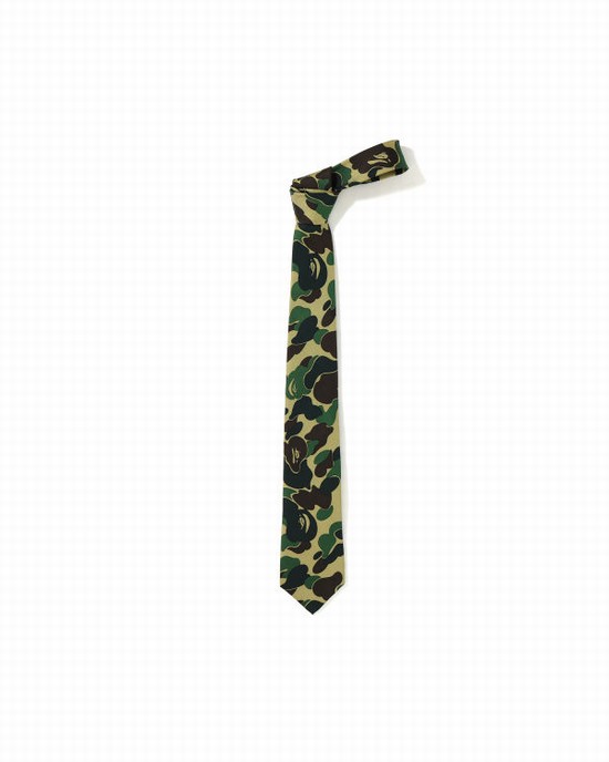 Green Bape ABC Men's Ties | ZA-69357