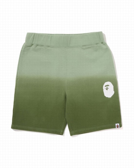 Green Bape Gradation Men's Shorts | ZA-34580