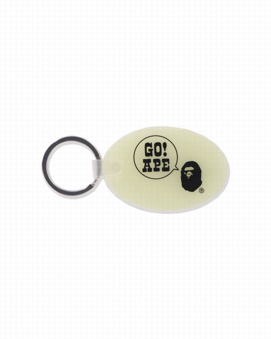 Green Bape Rubber Men's Key Rings | ZA-90371