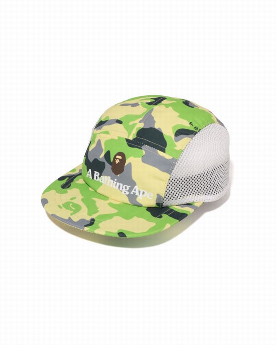 Green Bape Woodland Camo Jet Kids' Caps | ZA-93815