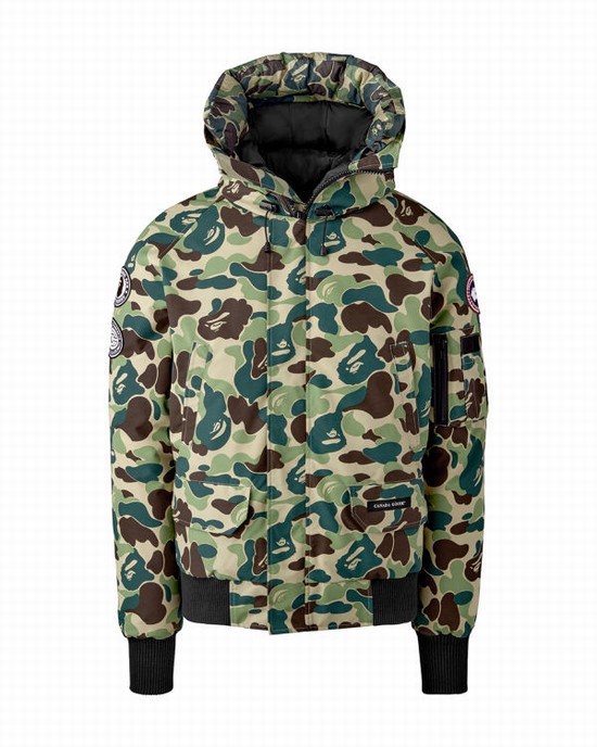 Green Bape X Canada Goose X Concepts ABC Camo Chilliwack Bomber Men's Jackets | ZA-42831