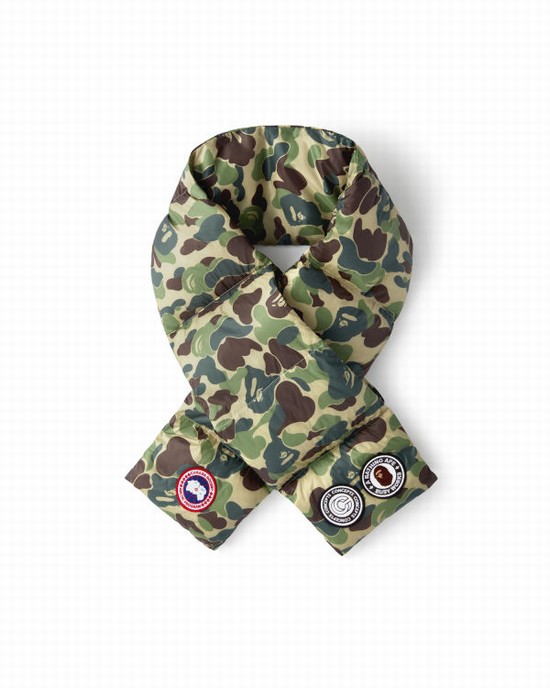 Green Bape X Canada Goose X Concepts ABC Camo Down Men's Scarves | ZA-90237