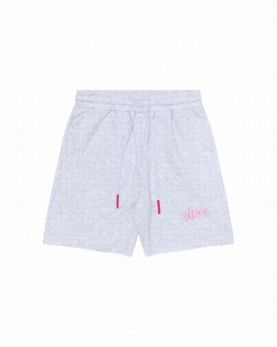 Grey Bape Logo lounge Women's Shorts | ZA-63789