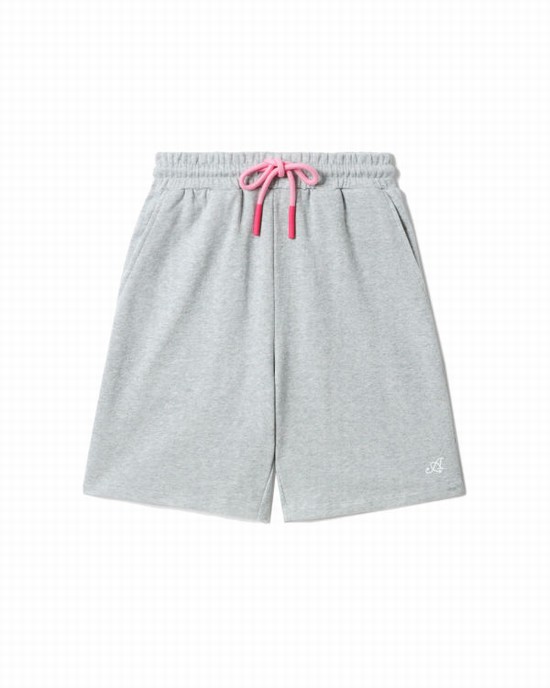 Grey Bape Logo track Women's Shorts | ZA-30859